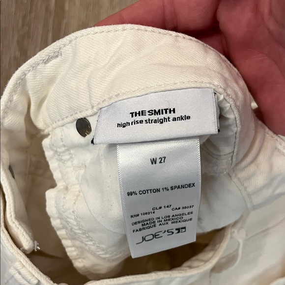 Joe's Jeans Women's Straight Leg in White - Picture 3 of 6